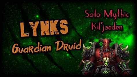 Solo mythic kil - Kil'jaeden is the final boss of the Tomb of Sargeras raid, dropping loot 10 ilvls higher than the other bosses (895 LFR, 910 Normal, 925 Heroic, 940 Mythic). Earlier in the PTR cycle, this boss also dropped Tier 20 chest tokens, but that has since been changed.